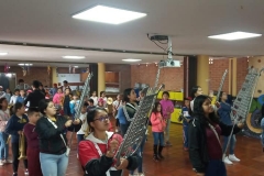 Banda marcial preparación 20 de Julio